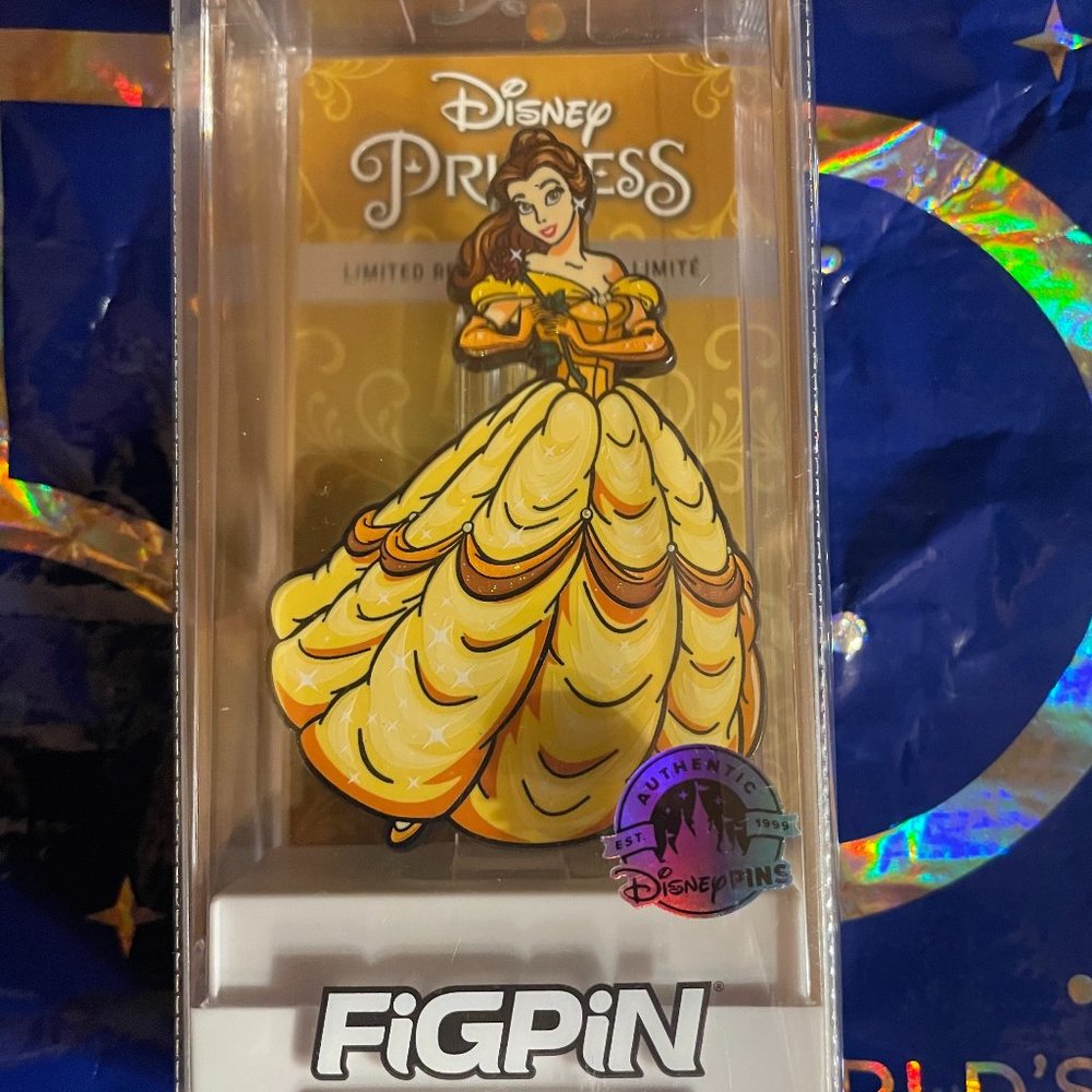 Disney Parks FiGPiN NIB Exclusive 2022 Disney Princess Belle  Pin #623